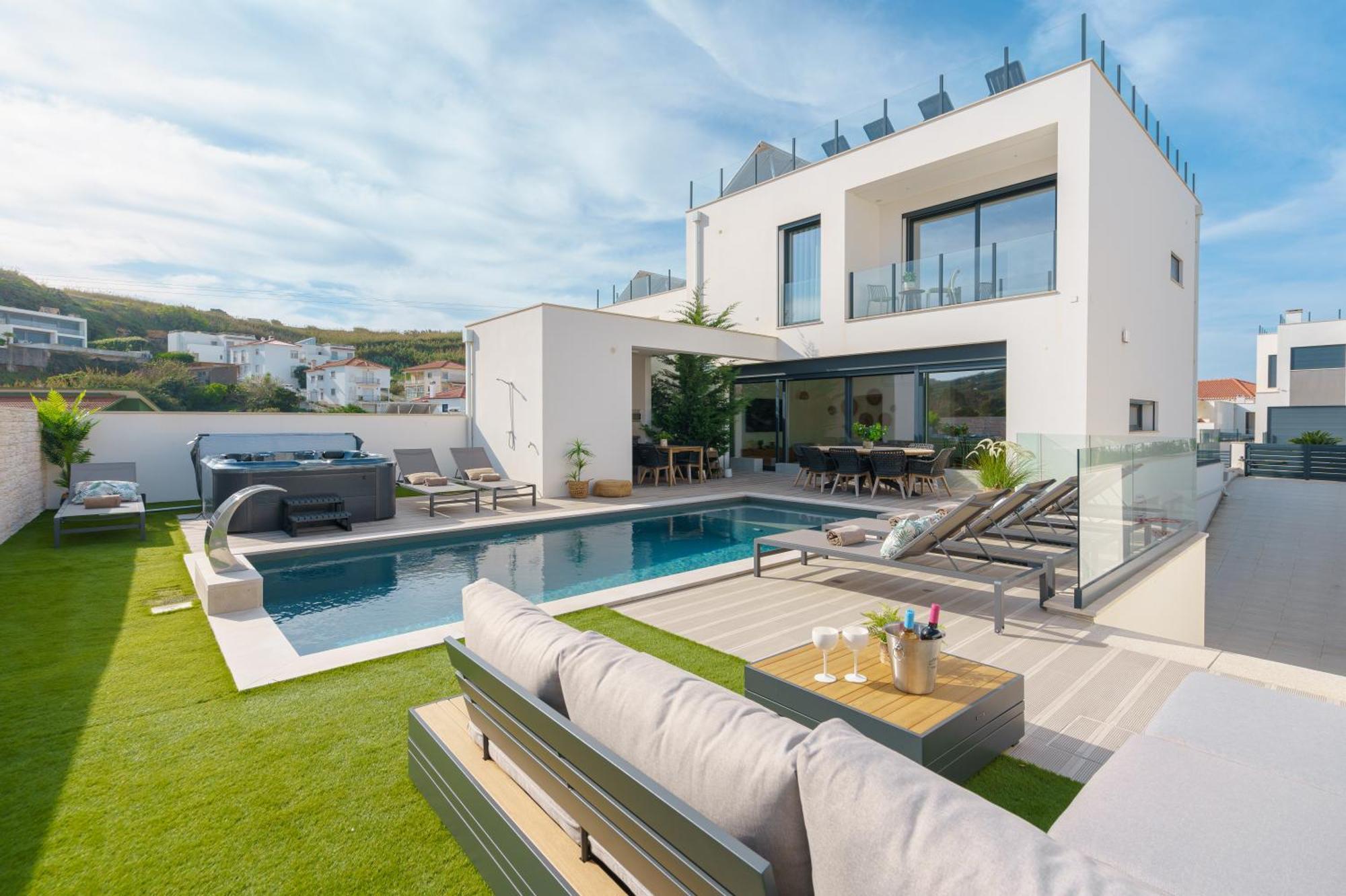 Paradise Villa, Luxury Villa Near The Beach Ribamar  Exterior foto